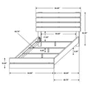 Slatted Headboard Panel Bed by HouseOfZazla