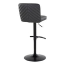 Henry - Contemporary Adjustable Barstool & Swivel With Rounded T Footrest (Set of 2) by HouseOfZazla