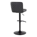 Henry - Contemporary Adjustable Barstool & Swivel With Rounded T Footrest (Set of 2) by HouseOfZazla