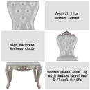 Gorsedd - Side Chair (Set of 2) - Cream Fabric & Golden Ivory