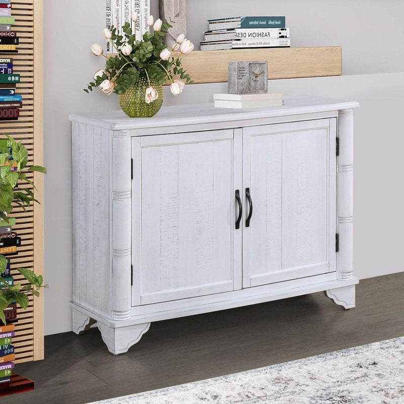 40" Console Table with Storage Shelf, Retro Entryway Table with Adjustable Storage Shelf, Sofa Couch Table for Hallway, Entry Way, Living Room, Foyer, Antique White