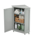 Grey Bathroom Cabinet Triangle Corner Storage With Adjustable Shelf by HouseOfZazla