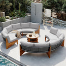 6 - Person Outdoor Seating Group with Cushions and A Coffee Table
