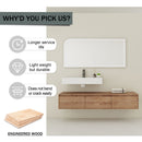 Modern Wall Mounted Bathroom Vanity With Resin Sink And Soft Close Drawer by Unique Piece Furniture