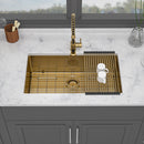 Finish Undermount Stainless Steel Kitchen Sink 32" X 19" 16 Gauge Deep Single Bowl by HouseOfZazla