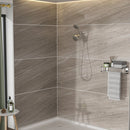 Multi Function Dual Shower Head 4.7" Rain Showerhead & 8 Function Hand Shower System - Brushed Nickel by HouseOfZazla