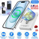 10000mAh Magsafe 3 In 1 Portable Charger PD22.5W Magnetic Fast Charger Fast Charging Power Bank Fit For IOS Phone 15/14 Samsung Galaxy S24 And More