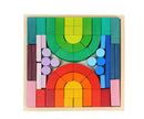 Large STAINED Romanesque Stacking Puzzles Building Blocks