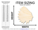Unfinished Wood Native American Mascot Shape | DIY Craft Cutout | up to 46" DIY