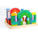 Large STAINED Romanesque Stacking Puzzles Building Blocks
