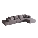 Modern Upholstered Sectional Boneless Couch Set