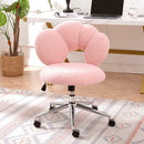 360Swivel Height Adjustable,Swivel Chair,Teddy fabric,home office chair