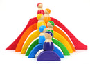 **Pre-order (Ships in 1-2 Weeks)**Large STAINED Four Elements Wooden Stacking Puzzles Building Blocks