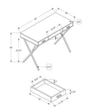 Contemporary Computer Desk with Storage Drawers by HouseOfZazla