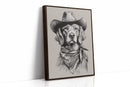A Canine Cowboy's Stalwart Gaze