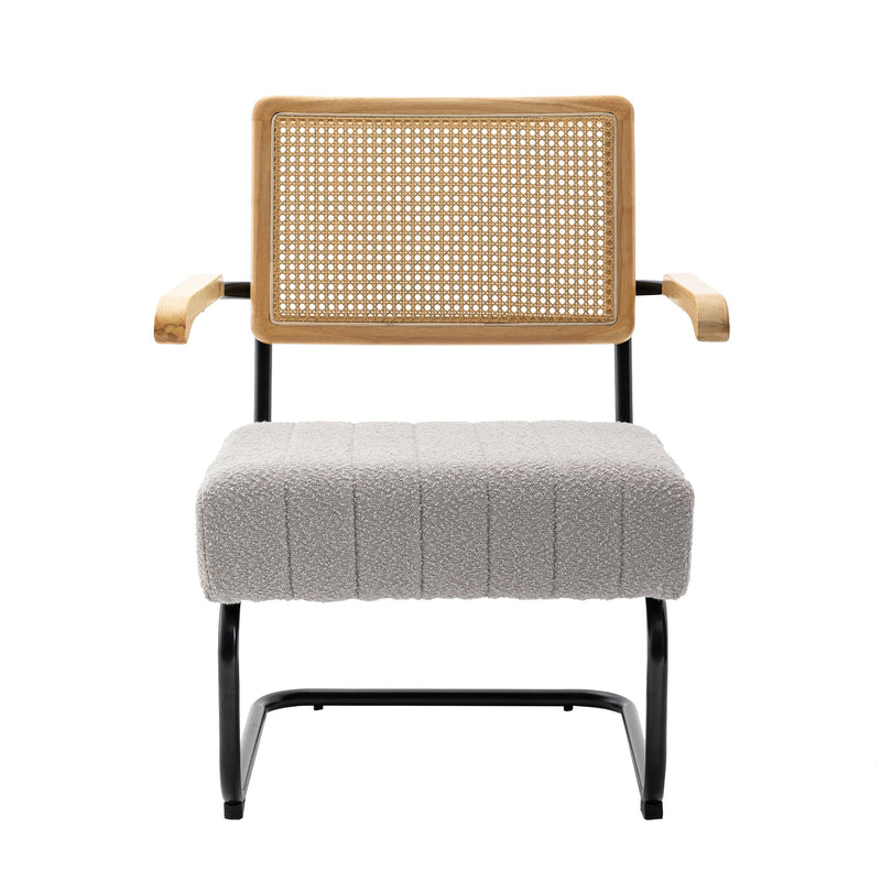 Accent Chair - Modern Industrial Slant Armchair with Metal Frame - Premium High Density Soft Single chair for Living Room Bedroom