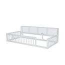 Floor Bed With Storage Cabinets And USB Ports