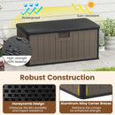 100 Gallon Large Deck Box with Lockable Lid for Patio by DirectDeals