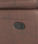 Genuine Non Power Reclining Sofa With Drop Down Table, Stainless Steel Cupholders And Magazine Bag