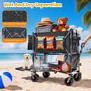 55" Heavy Duty Double-Layer Wagon with Brakes by HouseOfZazla