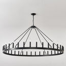 59.1 Inch 36-Light Wagon Wheel Chandelier by HouseOfZazla