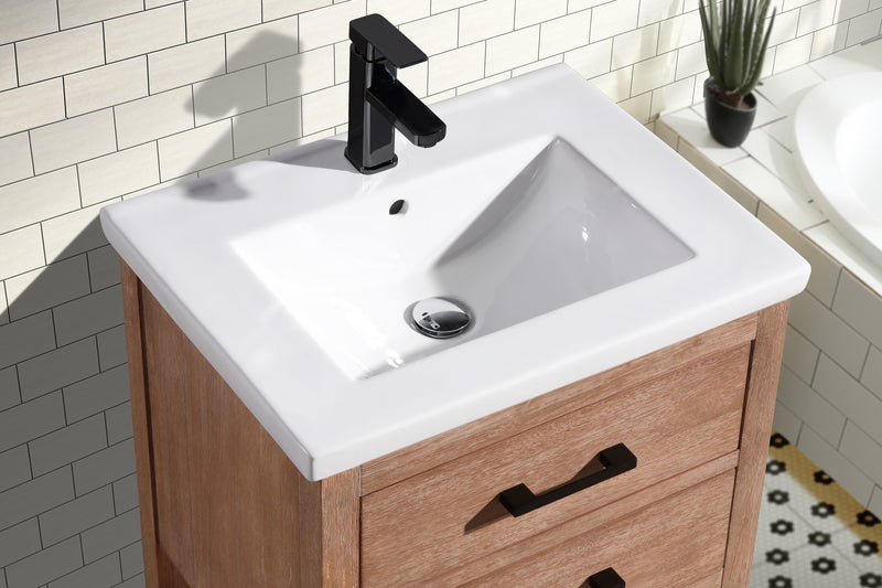 Betty 24" Bathroom Vanity Weathered Brown