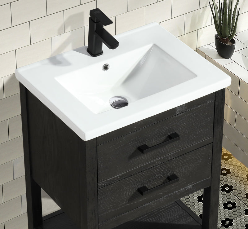 Betty 24" Bathroom Vanity Weathered Gray