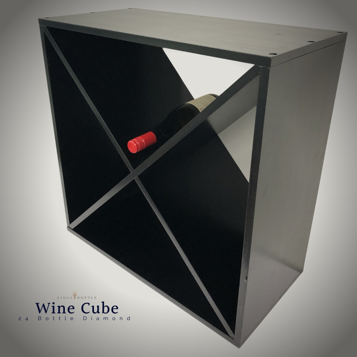 24 Bottle Compact Cross Wine Cube | 18mm Thick, photo 5 of 13