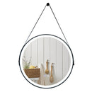 24 Inch Round Wall-mounted Mirror with 3 Color LED Lights and Anti-Fog Function by LJGDeals