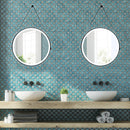 24 Inch Round Wall-mounted Mirror with 3 Color LED Lights and Anti-Fog Function by LJGDeals