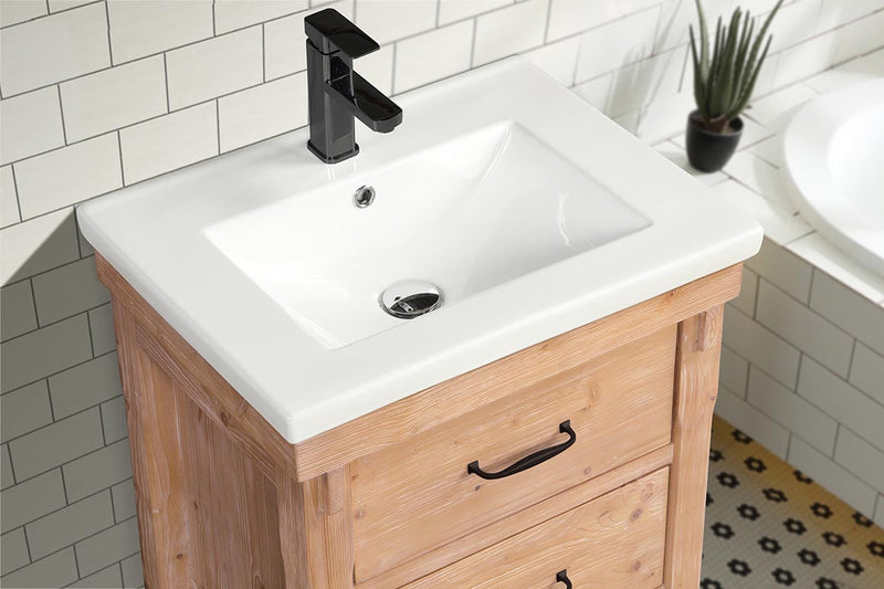 Marina 24" Bathroom Vanity Driftwood Finish