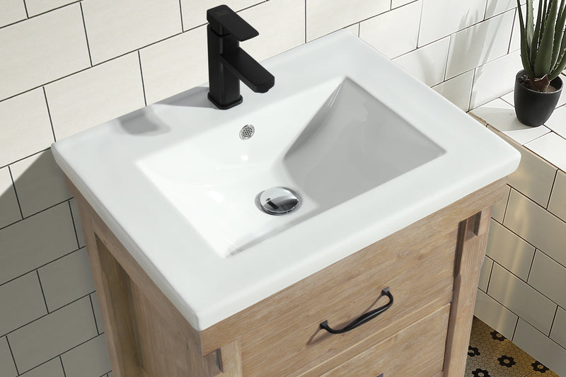 Marina 24" Bathroom Vanity Weather Fir Finish