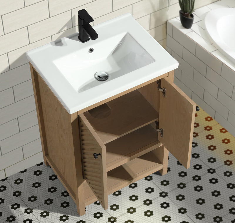 Selena 24" Bathroom Vanity Oak