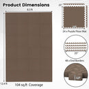 Puzzle Exercise Floor Mats 1/2 Inch Thick - 24 Tiles by LJGDeals