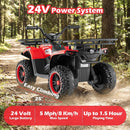 24V Electric Ride On Quad with LED Headlights by LJGDeals