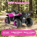 24V Electric Ride On Quad with LED Headlights by LJGDeals