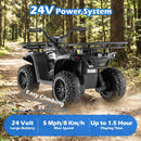 24V Electric Ride On Quad with LED Headlights by LJGDeals