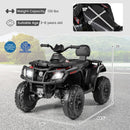 24V Kids ATV 2-Seater with 4 Motors with LED Lights and Music by LJGDeals