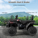 24V Kids ATV 2-Seater with 4 Motors with LED Lights and Music by LJGDeals