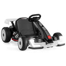 24V Kids Go Kart Licensed Audi Adjustable Ride on Racing Toy with Horn-Black & White by LJGDeals
