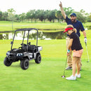 24V Kids Golf Cart 4WD 2-Seater Ride on Car with Storage Trunk and Horn by LJGDeals