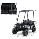 24V Kids Golf Cart 4WD 2-Seater Ride on Car with Storage Trunk and Horn by LJGDeals