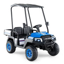 24V Kids Golf Cart 4WD 2-Seater Ride on Car with Storage Trunk and Horn by LJGDeals
