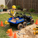 24V Kids Ride-On Dump Truck with Electric Dump Bed 2-Seater