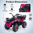 24V Kids Ride on Electric ATV Quad Car with Realistic Sounds and LED Lights by LJGDeals
