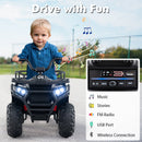 24V Kids Ride on Electric ATV Quad Car with Realistic Sounds and LED Lights