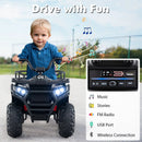 24V Kids Ride on Electric ATV Quad Car with Realistic Sounds and LED Lights by LJGDeals