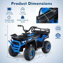 24V Kids Ride on Electric ATV Quad Car with Realistic Sounds and LED Lights by DirectDeals