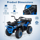 24V Kids Ride on Electric ATV Quad Car with Realistic Sounds and LED Lights by LJGDeals