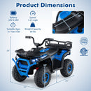 24V Kids Ride on Electric ATV Quad Car with Realistic Sounds and LED Lights